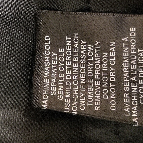 Vince Camuto Black Vegan Leather Moto Jacket with Silvertone Hardware-Size M - Picture 11 of 11